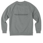 MMIWG2S Alaska, a Aluminum Grey Heather Allmade Organic CVC Crewneck Sweatshirt (back-view)