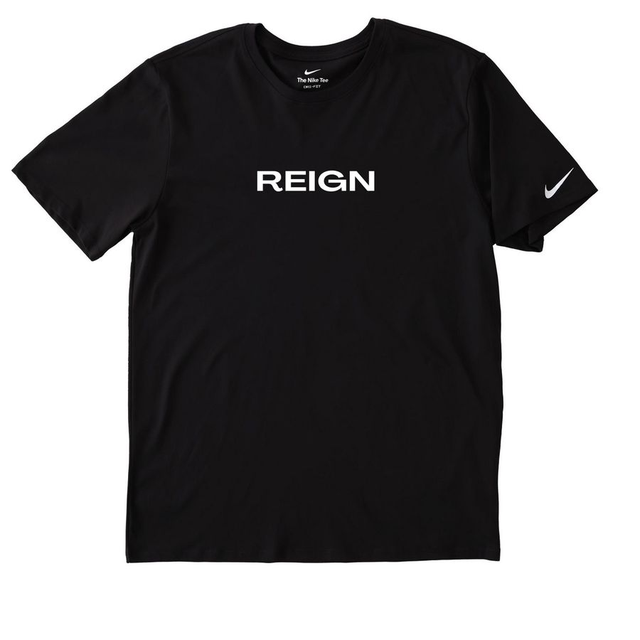 REIGN PERSONAL TRAINING MEMBER'S APPAREL&nbsp;, a Black Nike Dri-FIT Jersey Blend Performance Tee