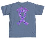 Team Kat, a Blue Jean Comfort Colors Unisex Tee (back-view)