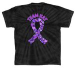 Team Kat, a Black Classic Tie Dye Tee (back-view)