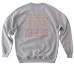 PRO-CHOICE, PRO-ABORTION, a Sport Grey Softstyle Crewneck Sweatshirt (back-view)
