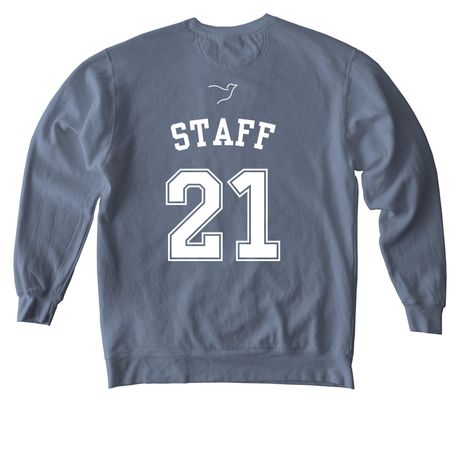 LARK VIP, a Blue Jean Comfort Colors Crewneck Sweatshirt (back-view)