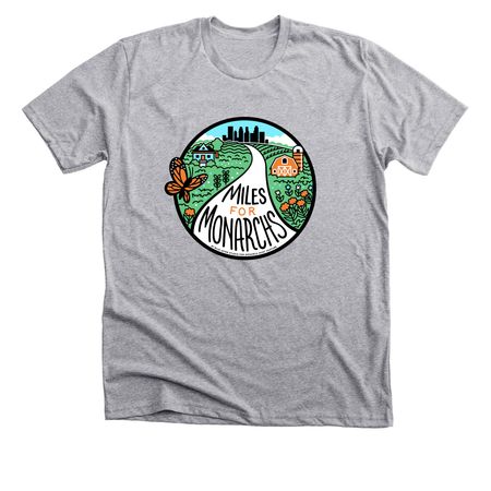 Miles for Monarchs, a Athletic Heather Premium Unisex Tee