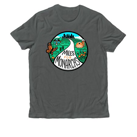 Miles for Monarchs, a Terrain Grey Allmade Organic Cotton Unisex Tee