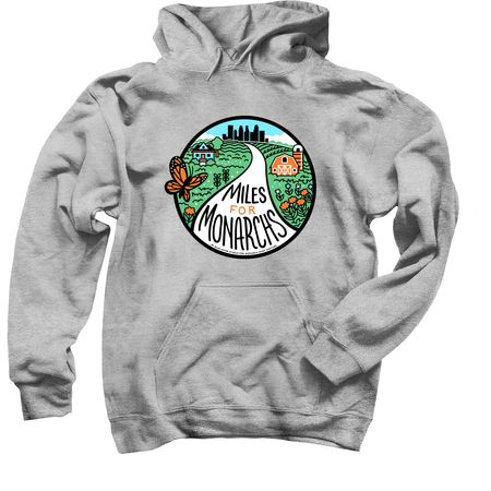 Miles for Monarchs, a Sport Grey Pullover Hoodie