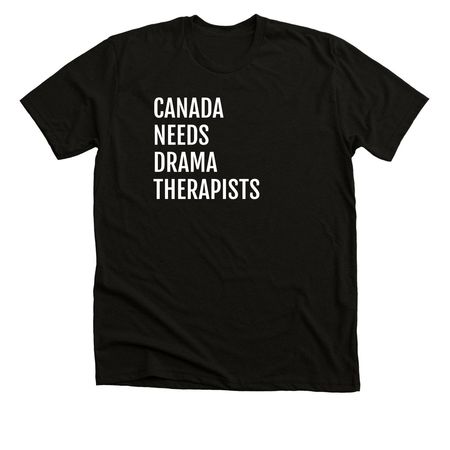 Canada, a Solid Black Blend Premium Unisex Tee