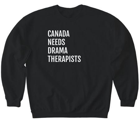 Canada, a Black Softstyle Crewneck Sweatshirt