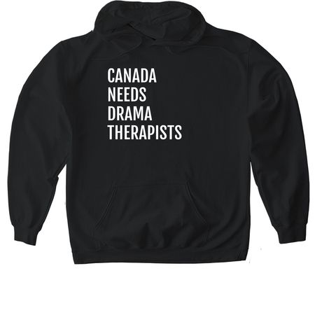 Canada, a Black Gildan Softstyle Pullover Hoodie