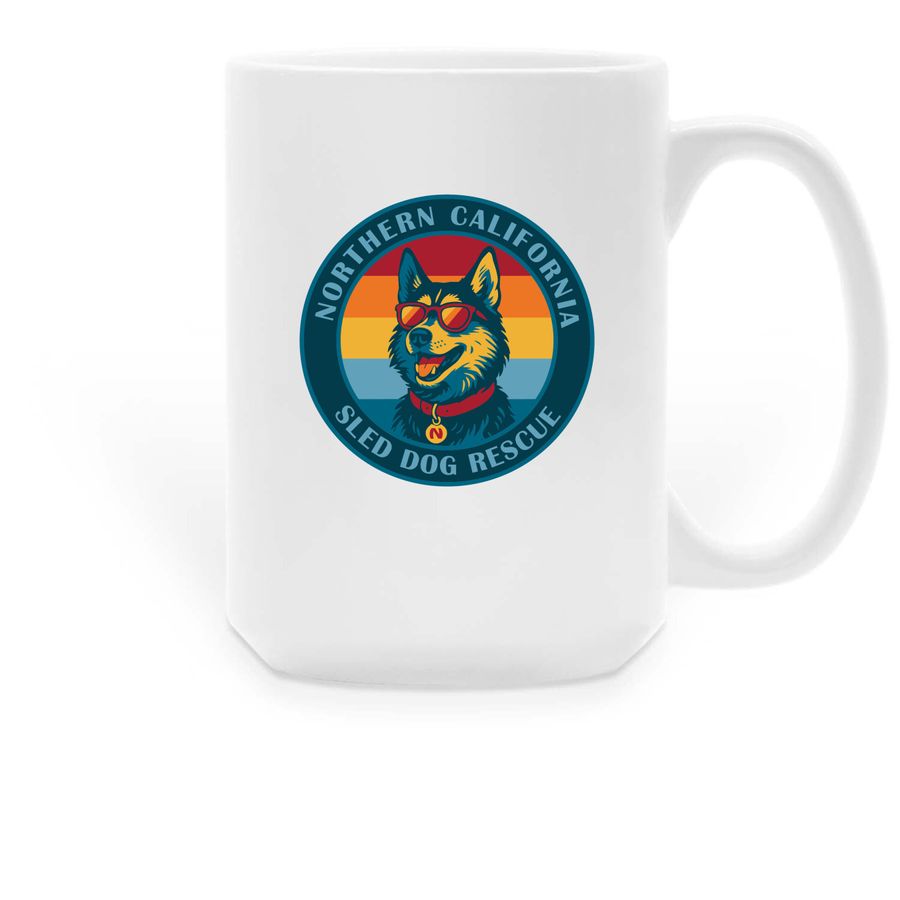 NorSled Mug, a White Large Coffee Mug