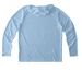 UV Hoodie, a Light Blue UV Performance Long Sleeve Hoodie (back-view)