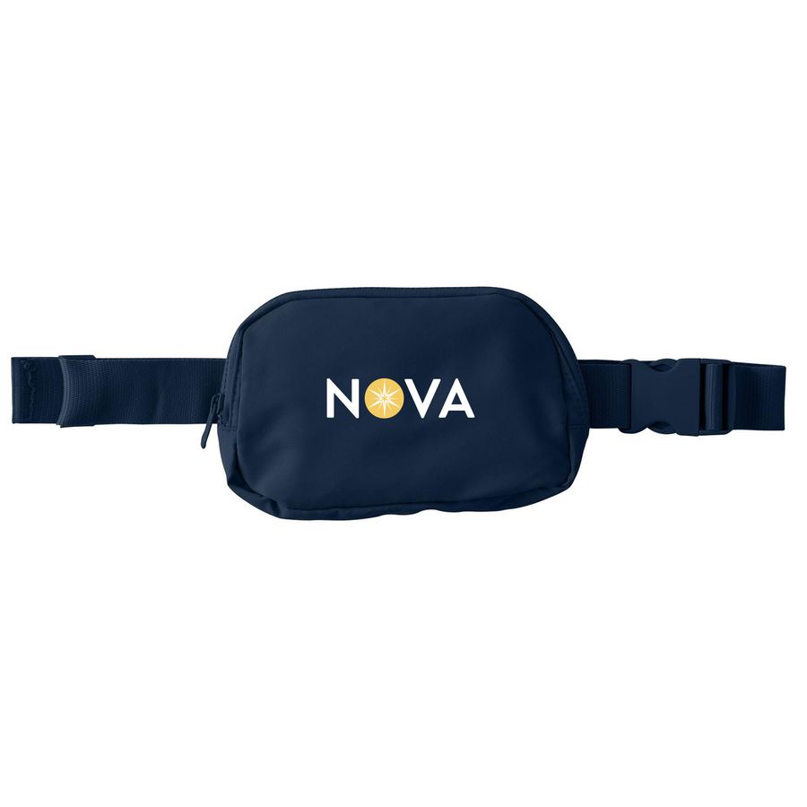 NOVA Logo Fanny Pack, a River Blue Navy Matte Hip Pack