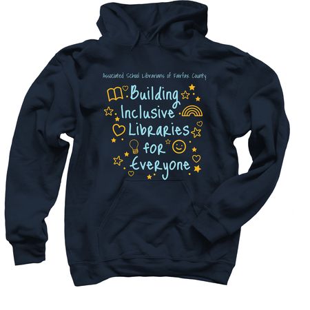 Libraries for Everyone, a Navy Pullover Hoodie