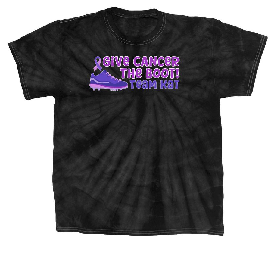 Team Kat, a Black Classic Tie Dye Tee