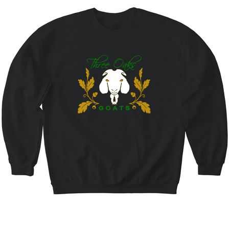 three oaks design 2, a Black Softstyle Crewneck Sweatshirt