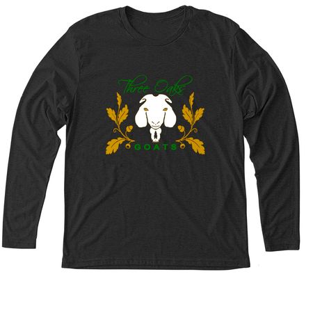 three oaks design 2, a Vintage Black Triblend Long Sleeve Tee
