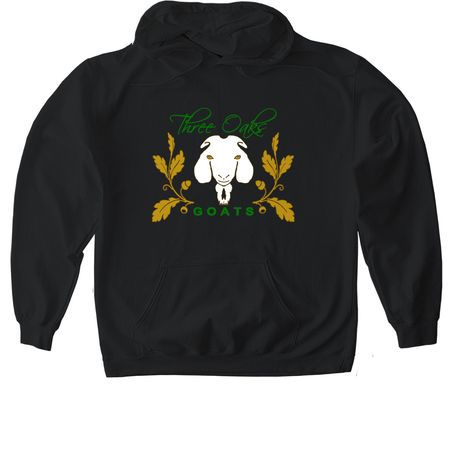 three oaks design 2, a Black Gildan Softstyle Pullover Hoodie