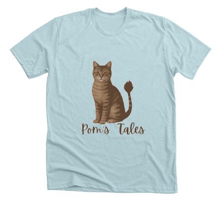 Pom's Tales, a Heather Ice Blue Premium Unisex Tee