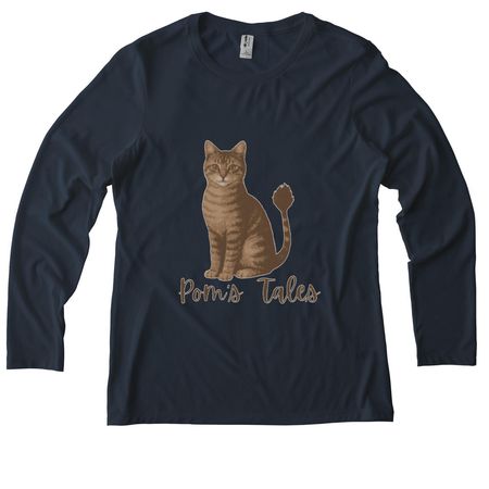 Pom's Tales, a Rebel Blue Allmade Eco Triblend Women?s Long Sleeve Tee
