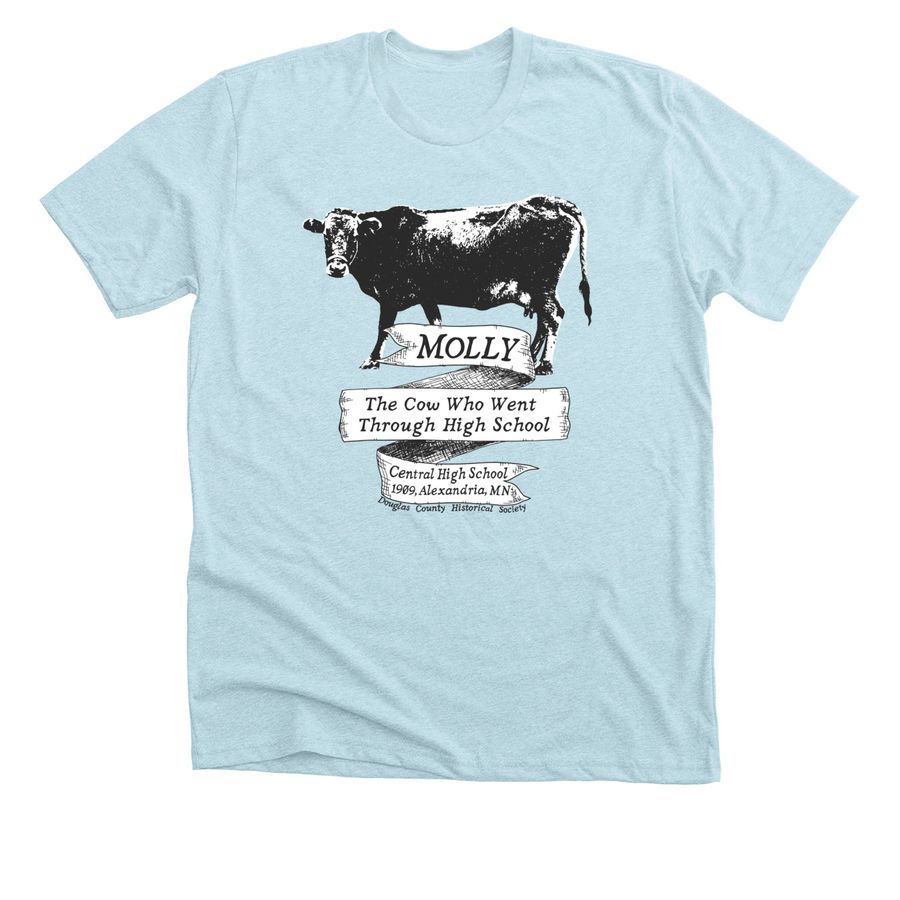 Molly the Cow - DCHSMN, a Heather Ice Blue Premium Unisex Tee