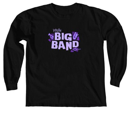 Youth Big Band - Shirts, a Black Comfort Colors Long Sleeve Tee