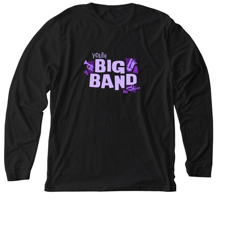 Youth Big Band - Shirts, a Solid Black Blend Premium Long Sleeve Tee