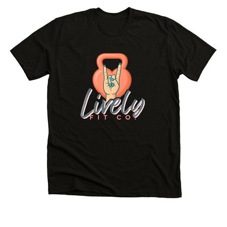 Lively Fit Co. Crew Tee, a Solid Black Blend Premium Unisex Tee
