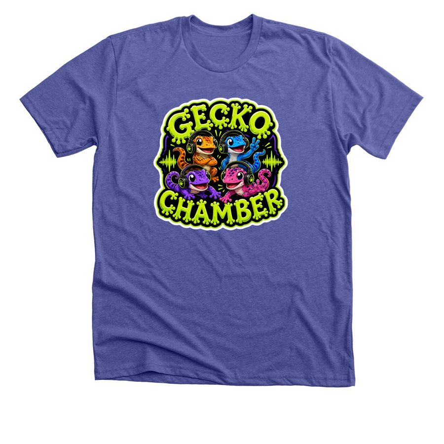 Gecko Chamber, a Heather Lapis Premium Unisex Tee