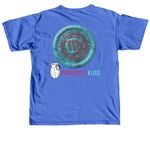 Team Virgo, a Flo Blue Comfort Colors Unisex Tee (back-view)