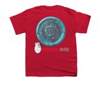 Team Virgo, a Red Youth Unisex Tee (back-view)