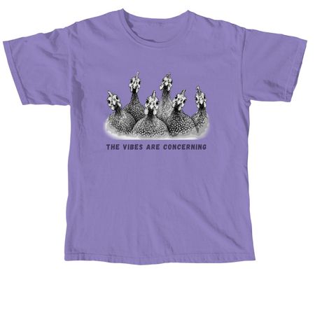 Guinea Fowl Vibes, a Violet Comfort Colors Unisex Tee