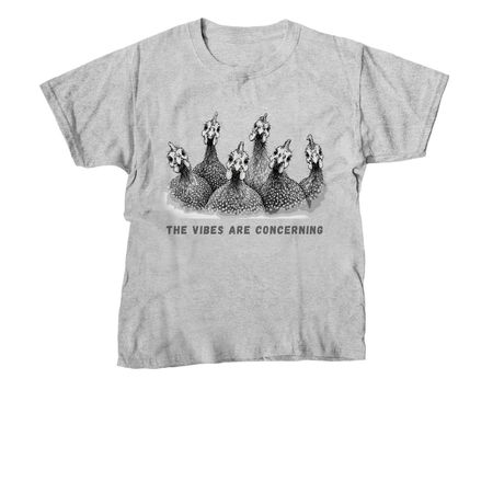 Guinea Fowl Vibes, a Sport Grey Youth Unisex Tee