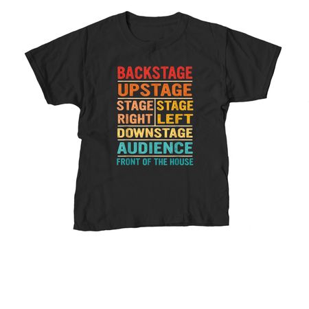 From tech to curtain call?no one wears it bet, a Black Youth Unisex Tee