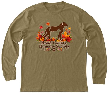 Fall Logo, a Heather Olive Premium Long Sleeve Tee
