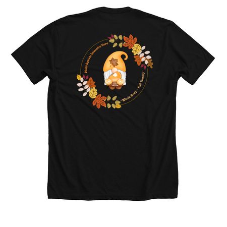 MSICU Thanskgiving 2024, a Solid Black Blend Premium Unisex Tee (back-view)