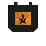 Hamilton Tote, a Black Organic Cotton Tote Bag (back-view)