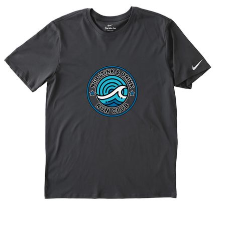 S&D LOGO ONLY TEES, a Anthracite Nike Dri-FIT Jersey Blend Performance Tee