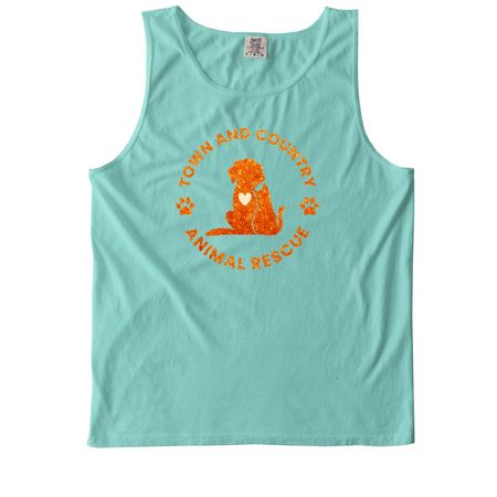 The Life of a Rescue Girl - Cat, a Chalky Mint Comfort Colors Tank Top