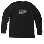 Logo&nbsp;, a Solid Black Blend Premium Long Sleeve Tee (back-view)