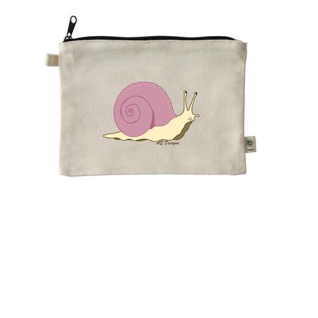 AE Snail Pouch, a Natural 9"x7" Hemp Blend Pouch
