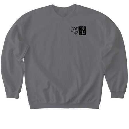 GDO K9 Idaho&nbsp;, a Charcoal Softstyle Crewneck Sweatshirt