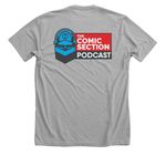 The Comic Section, a Athletic Heather Premium Unisex Tee (back-view)