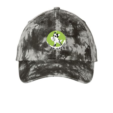 Hats, a Black Printed Tie Dye Baseball Hat