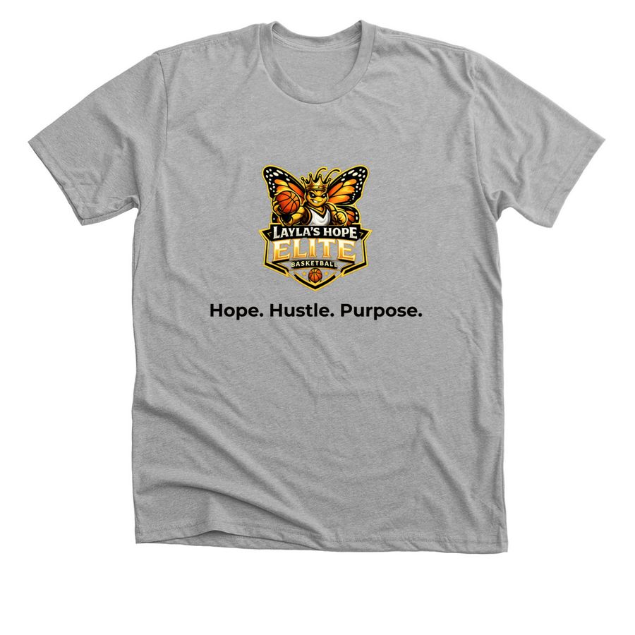 Wear It. Share It. Change the Game., a Athletic Heather Premium Unisex Tee