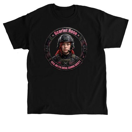 Fatal SCARLET ROSE, a Black Classic Unisex Tee
