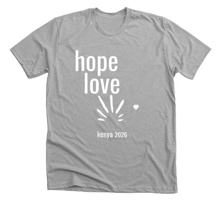 Kenya 2026, a Athletic Heather Premium Unisex Tee
