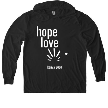 Kenya 2026, a Space Black Allmade Eco Triblend Hoodie Tee