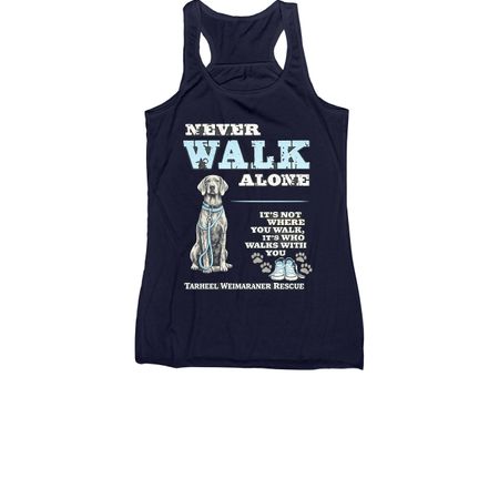 Never Walk Alone Collection, a Navy Women's Racerback