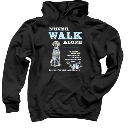 Never Walk Alone Collection, a Black Pullover Hoodie