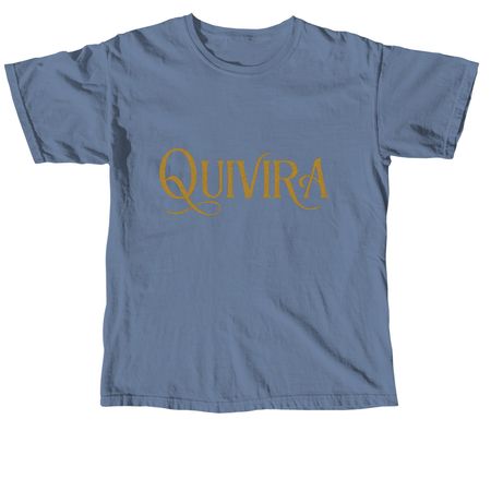 QUIVIRA Logo, a Blue Jean Comfort Colors Unisex Tee
