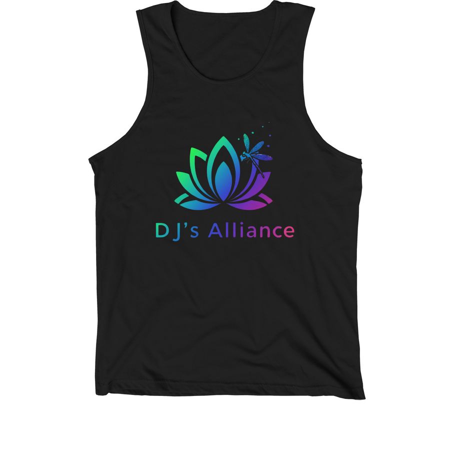 Dj'S Alliance Tank Top&nbsp;, a Black Premium Cotton Tank